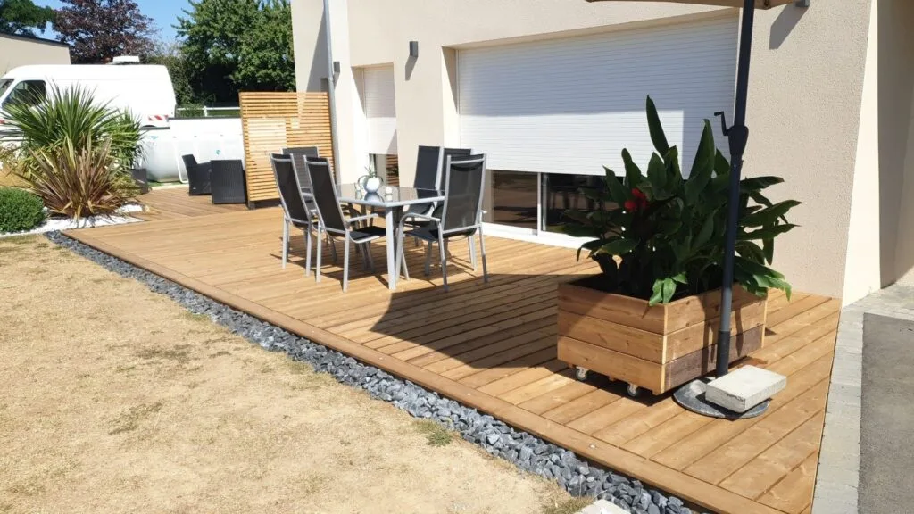 terrasse bois du nord Rots