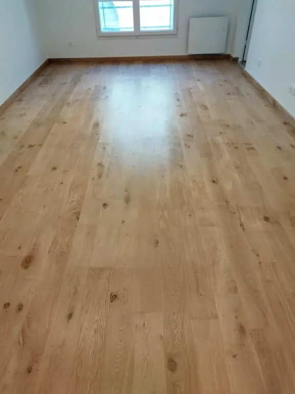 Parquet chêne massif lames larges – chantier