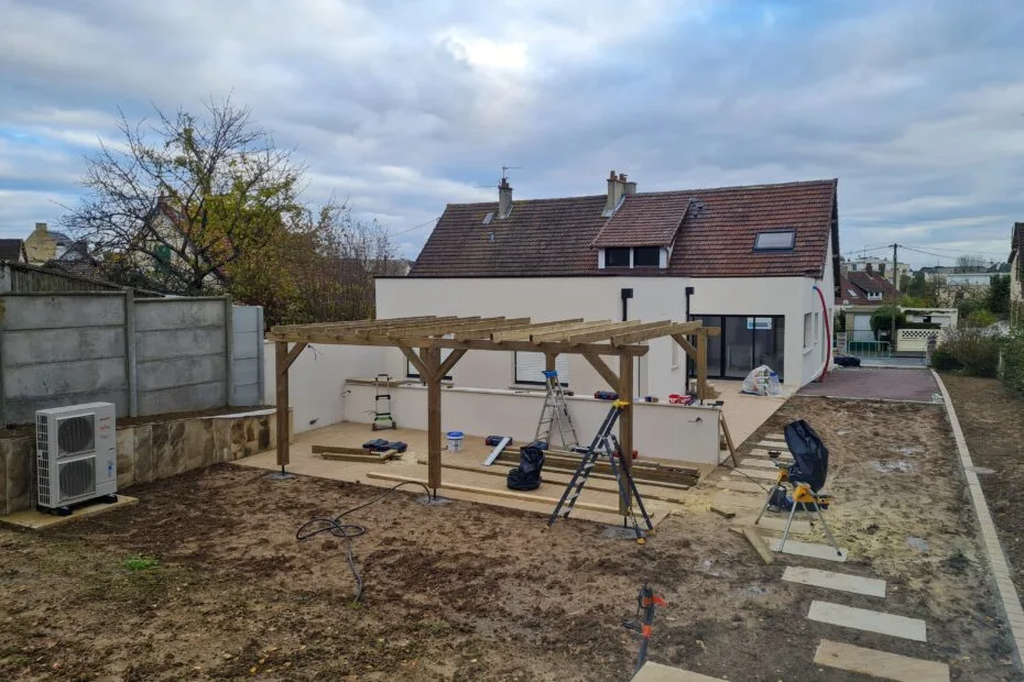 pergola en bois du nord classe 4 Caen