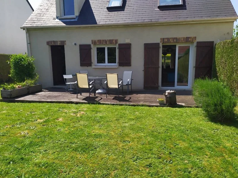 Ancienne terrasse bois dégradée avant remplacement Bretteville-sur-Odon
